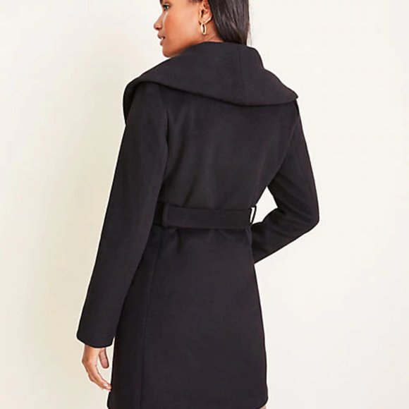 Ann Taylor NWT Women's Shawl Collar Wrap Coat - Picture 2 of 4
